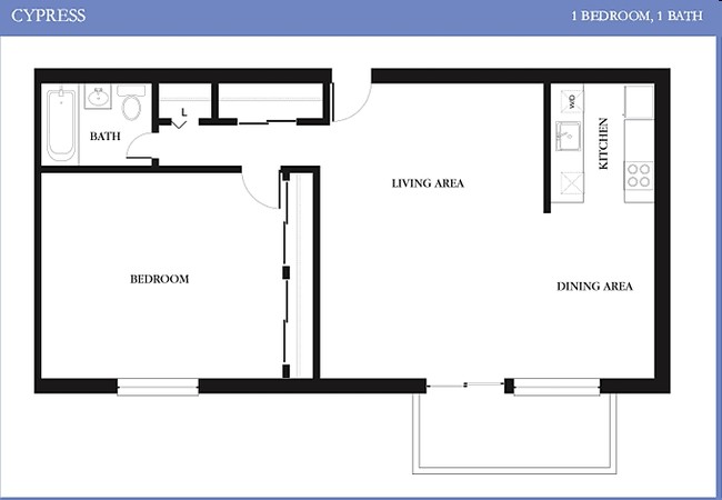 1BR/1BA - The Fairmont