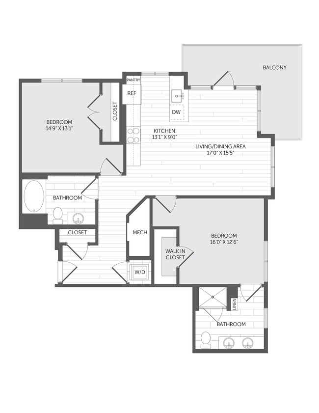 Floorplan - Windsor Marina Bay Apartments