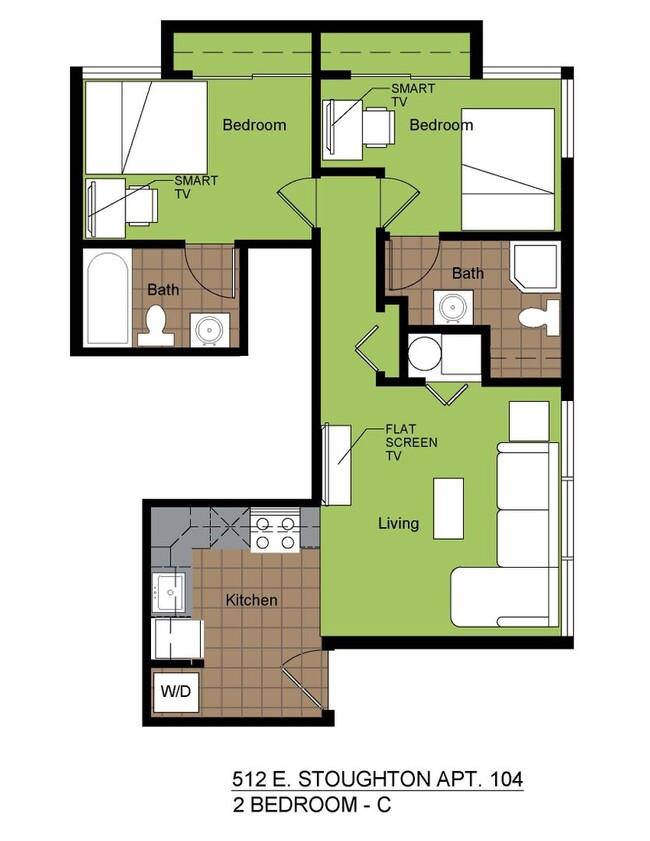 Floorplan - 512 E Stoughton St