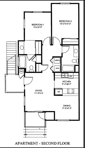 Floorplan - Lincoln Gardens Apartments