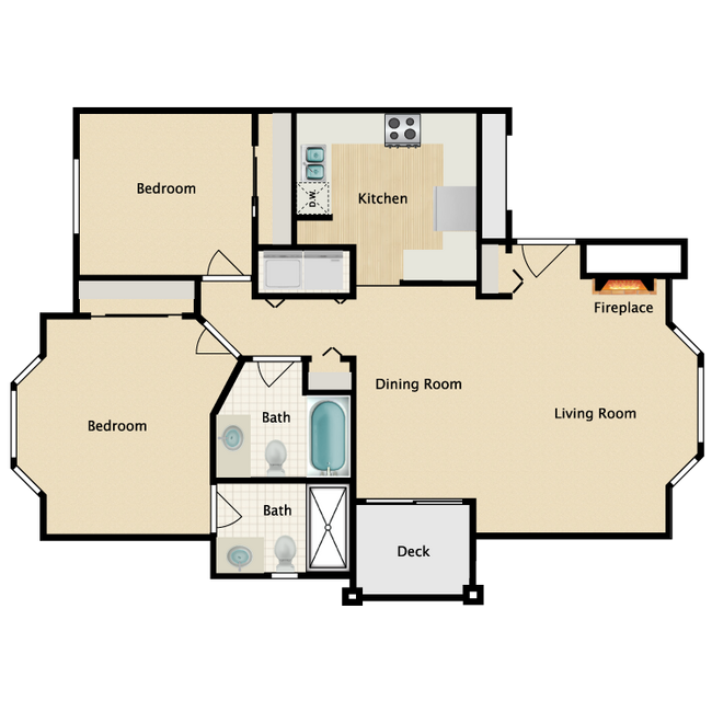 Floorplan - Brookhaven Apartments