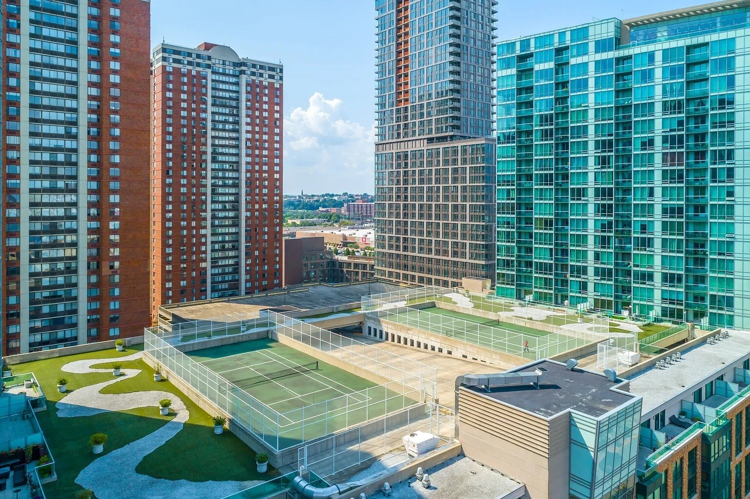 Rooftop Tennis Courts - 20 Newport Pky