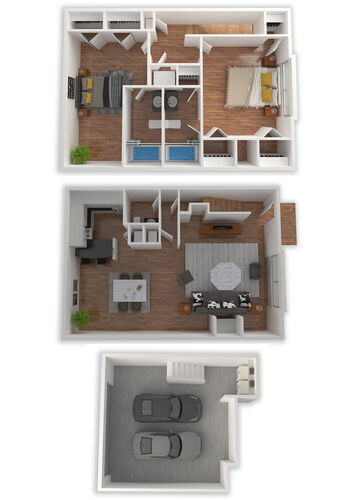 Floorplan - Lakebridge Townhomes