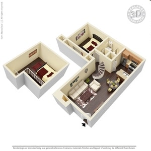 1BR/1BA - Pine Ridge Apartments