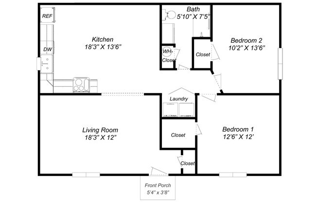 Building Photo - For Rent: 2BR, 1 BA duplex in Greenbrier (upstairs/ main floor unit)
