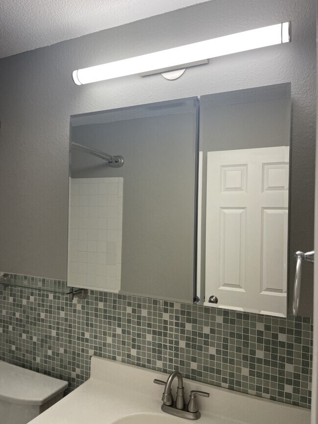 Upstairs Bathroom New Mirror - 804 Sherman St