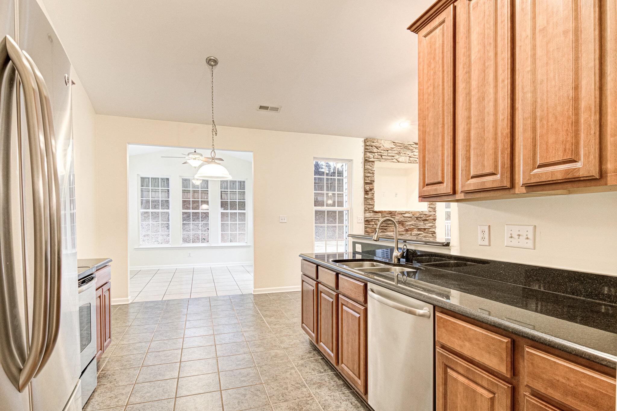 Breakfast area with a Chandelier - 6524 Overland Park Dr