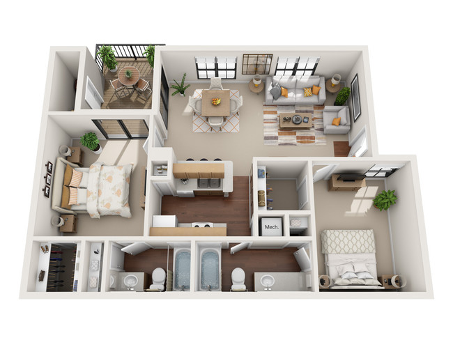 Floorplan - Village Green Apartments