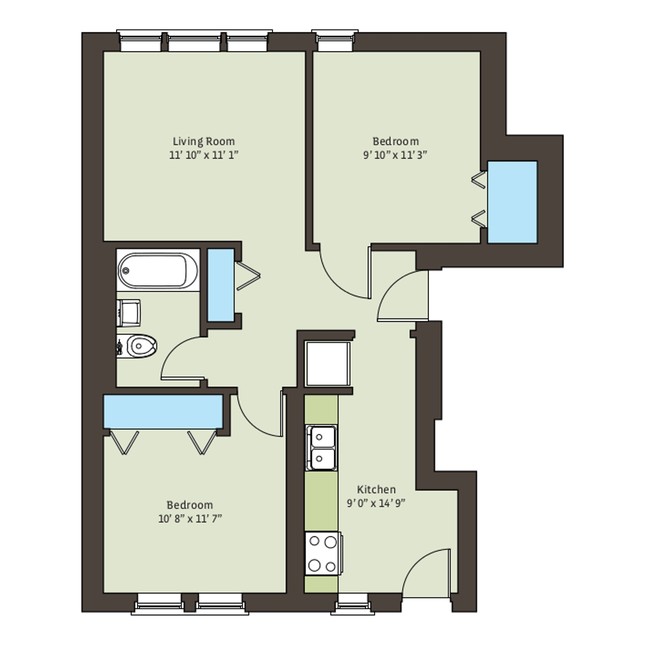 Floorplan - 5535 S. Kimbark Avenue