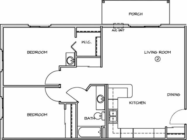 2BR/1BA - Oconto Park Apartments