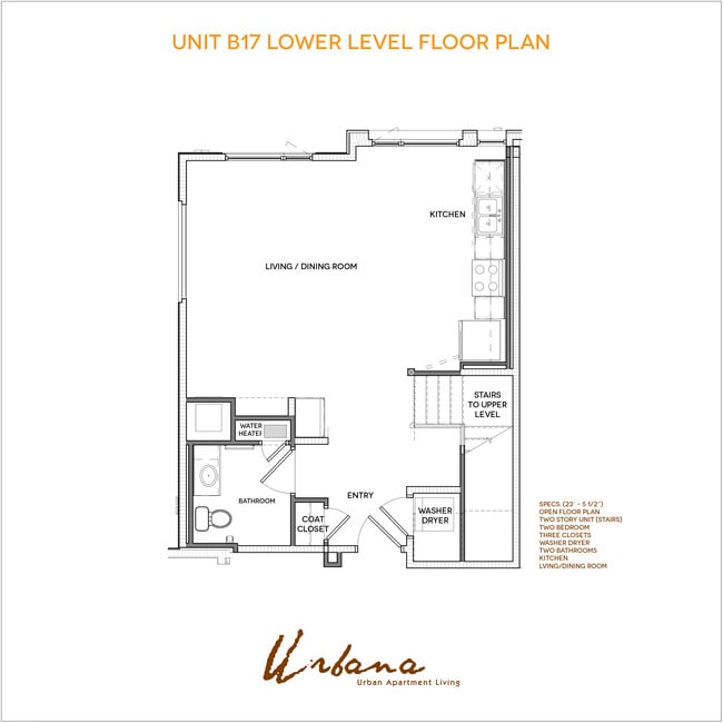 B17 Floorplan (lower) - Urbana