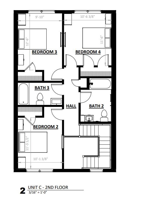 Floorplan - Ivy Ridge Townhomes