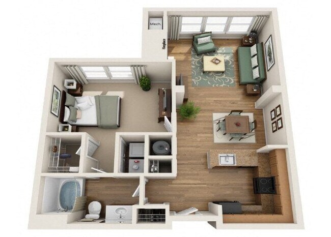 Floorplan - Summerfield At Morgan Metro Apartments