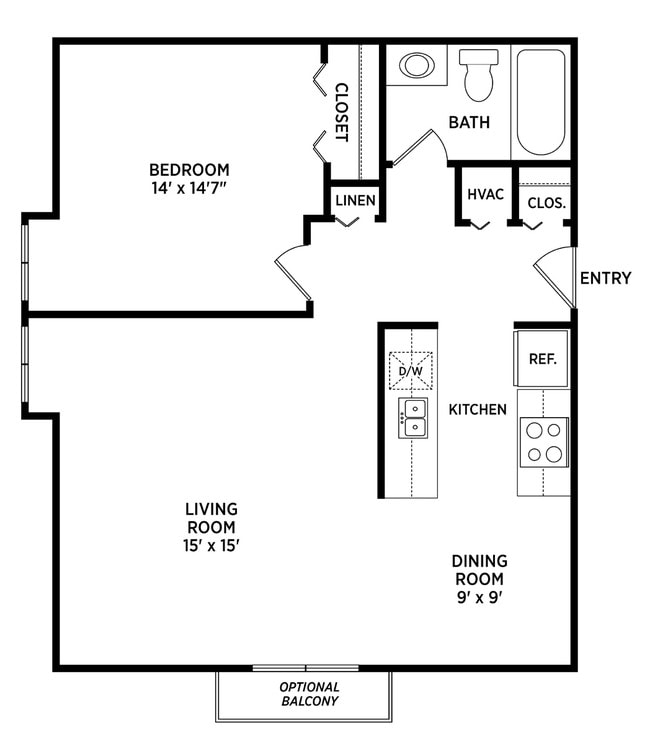 Floorplan - Carriage Hill East Apartments and Townhomes