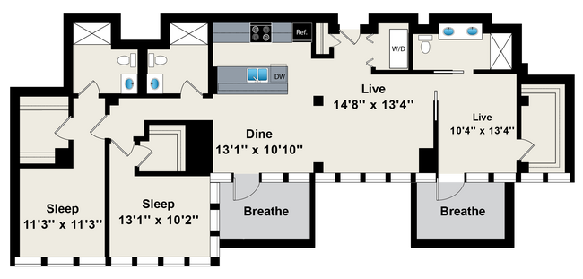 Floorplan - Reside on Green Street