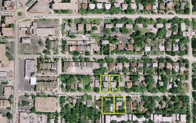 Aerial Photo - 304 E Melrose Pl