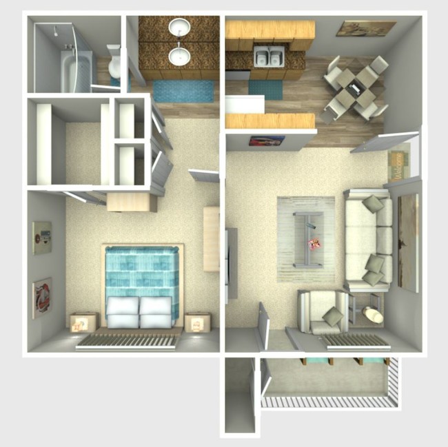 Floorplan - Elevation Apartments