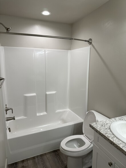 2nd bathroom upstairs with bathtub - 187 Courthouse Way