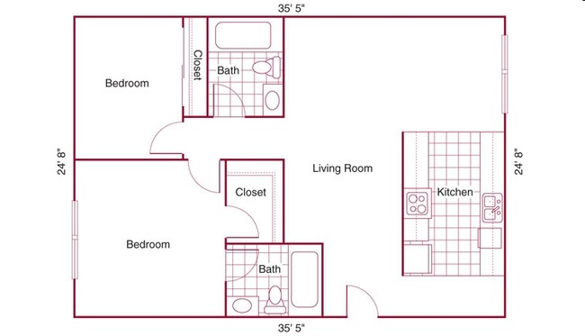 2BR/2BA - Wilshire Ardmore Regency