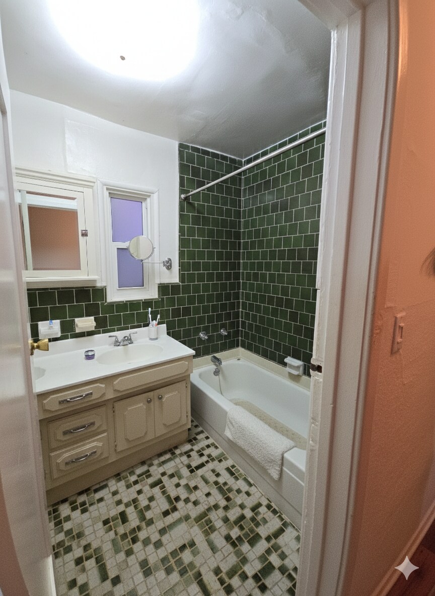 Master bathroom (original tile!) - 430 S Oakhurst Dr