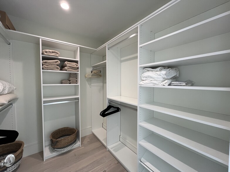 The Master Closet: All thoughtfully-designed custom-closets throughout. - 387 Commercial St