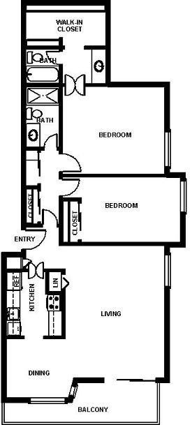 Floorplan - Oak Creek Apartments