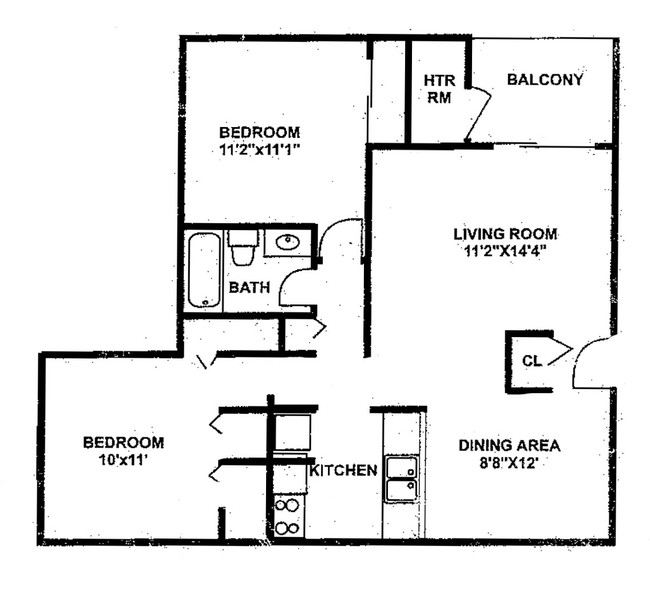 Floorplan - Capitol Commons Apartments and Townhomes