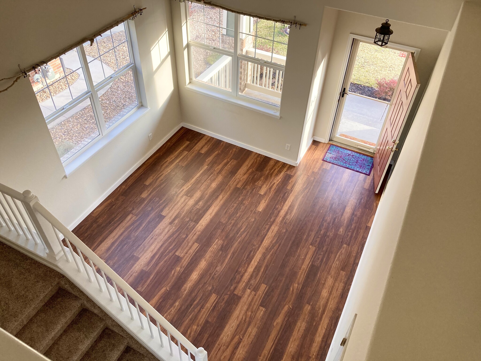 View of Living Room from Upstairs - 15949 Longford Dr