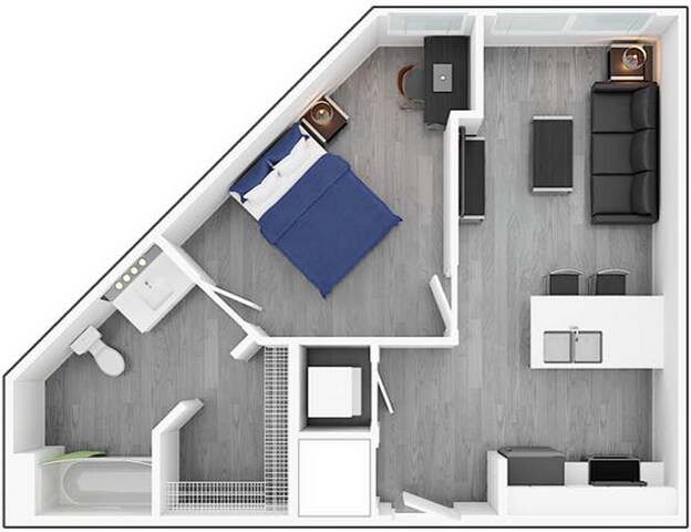 1 Bedroom Corner - Park Place Denton