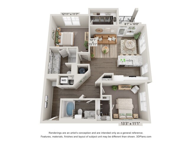 Floorplan - Lenox Sienna | Apartments & Townhomes