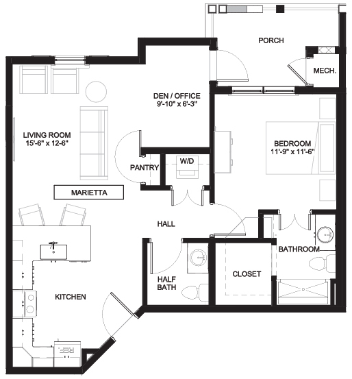 Floorplan - Holbrook Acworth - Active Senior