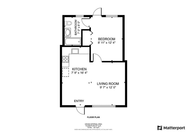 Floorplan - The Blackwell Apartments | 1 Bedroom Apart...