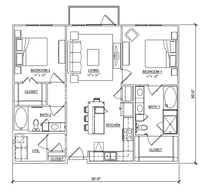 Floorplan - Magnolia at Inwood Village II