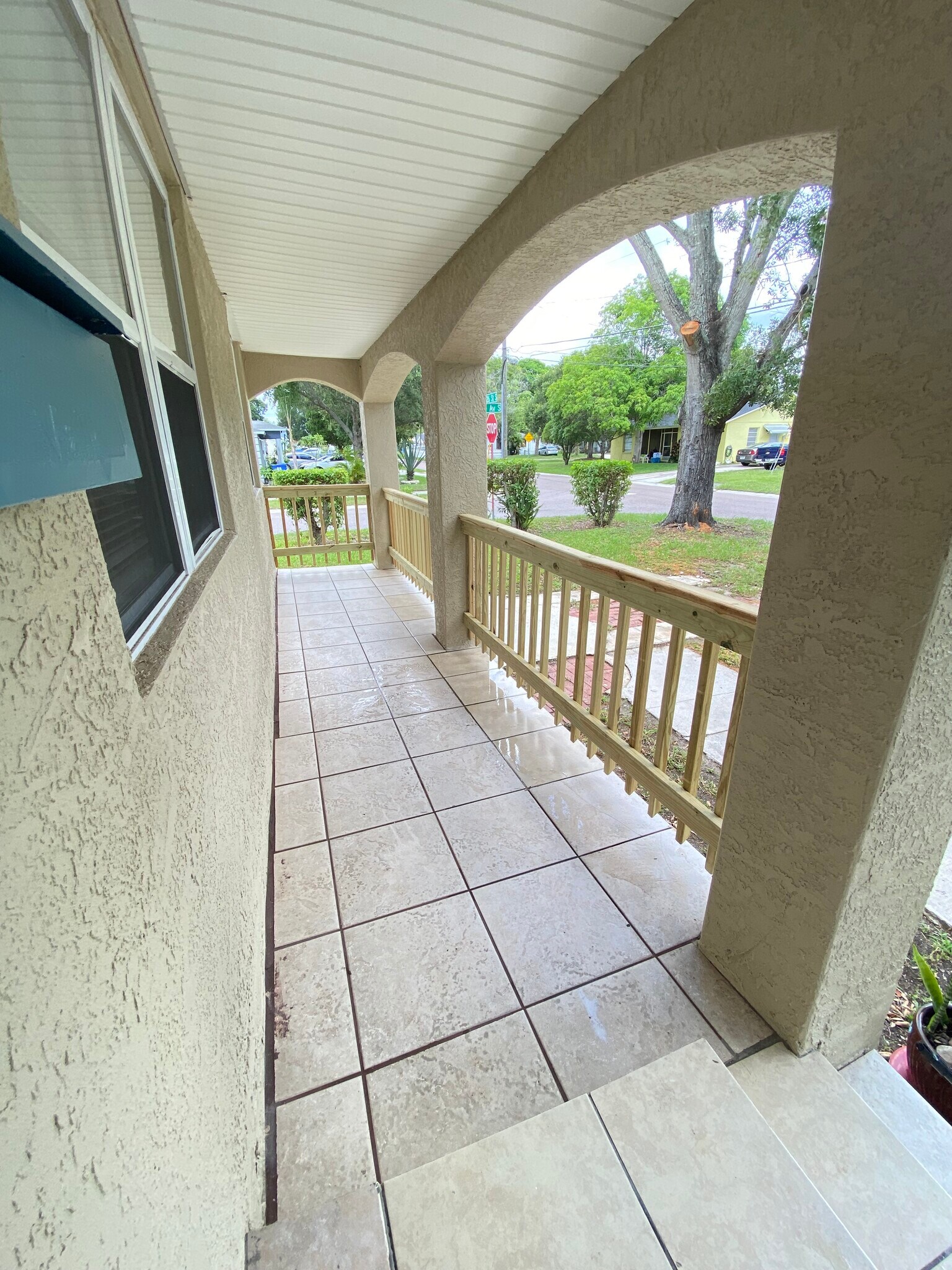 large covered arched front porch - 1701 26th St S
