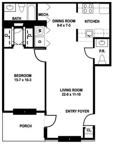 Floorplan - Meadows Apartments