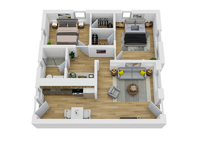 Floorplan - Melrose - Leacrest Duplexes