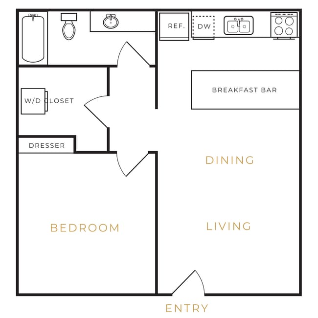 Floorplan - Delano Apartments