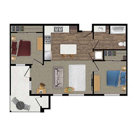 Floorplan - Loma Villas Apartments