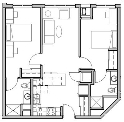 2BR/2BA - Yugo Minneapolis 412 Lofts