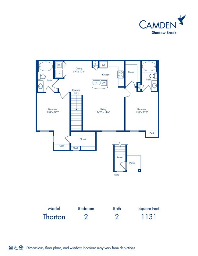 Floorplan - Camden Shadow Brook