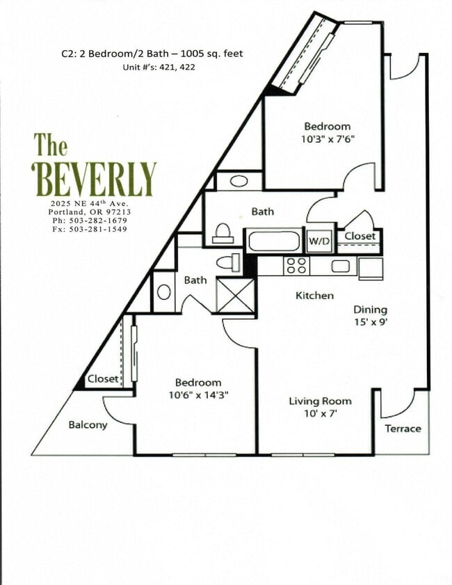 Floorplan - The Beverly