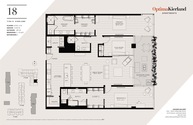 Floorplan - Optima Kierland Apartments