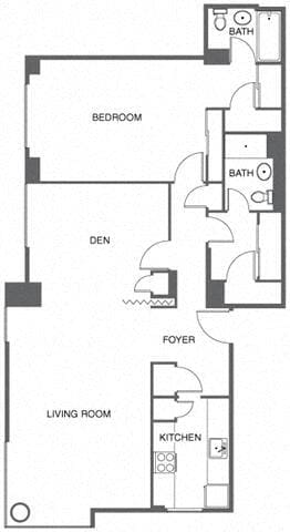 Floorplan - 1000 Chestnut Street Apartments