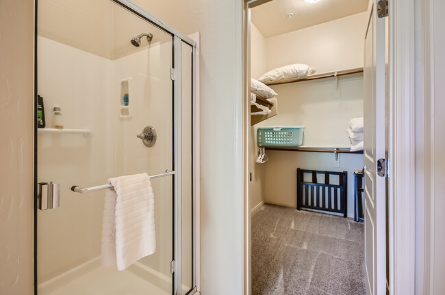 Primary bathroom ensuite; separate shower & large walk-in closet - 19475 N Grayhawk Dr