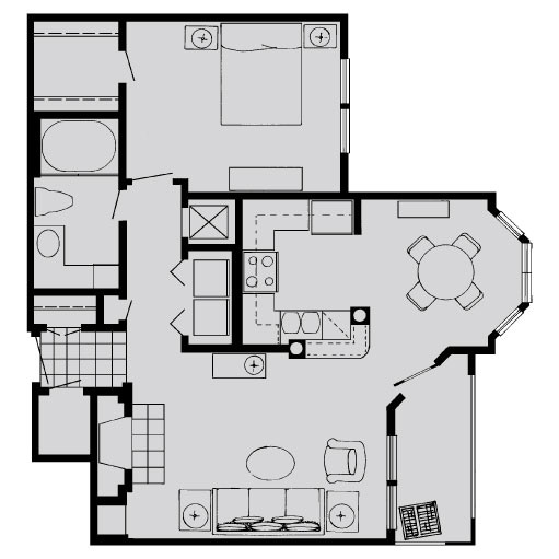 Floorplan - SaddleBrook Apartments