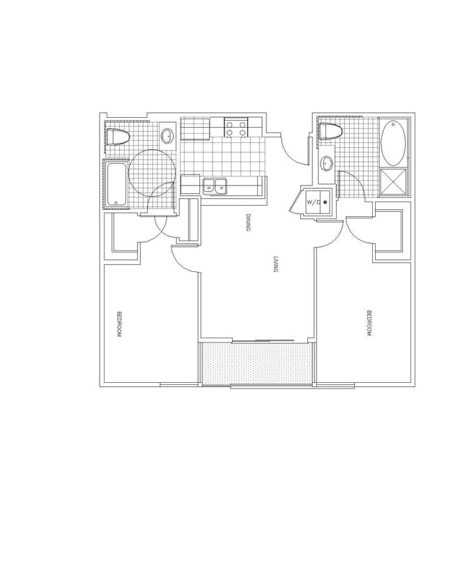 Revello 2x2 floor plan PR SM Revello LLC - PR SM Revello LLC