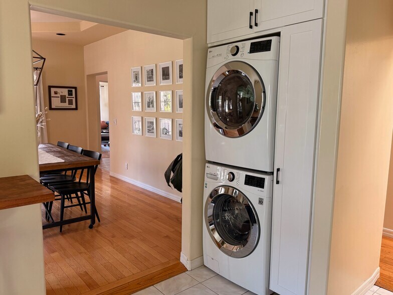 Washer/dryer, in kitchen - 222 S Hamilton Dr