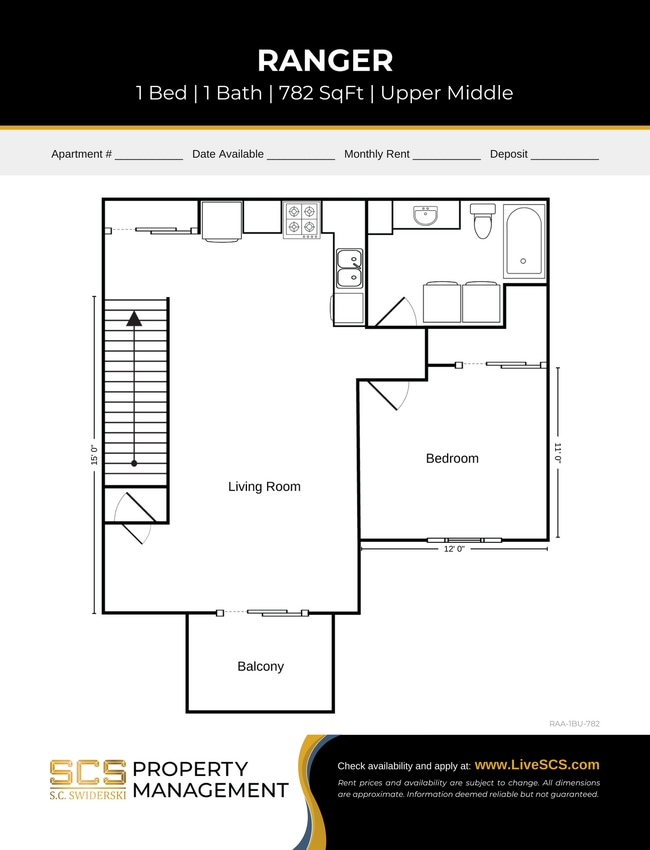Floorplan - SCS Sturgeon Bay Estates Apartment Community