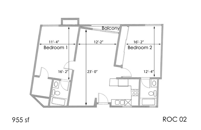 Floorplan - Park Rochester Apartments