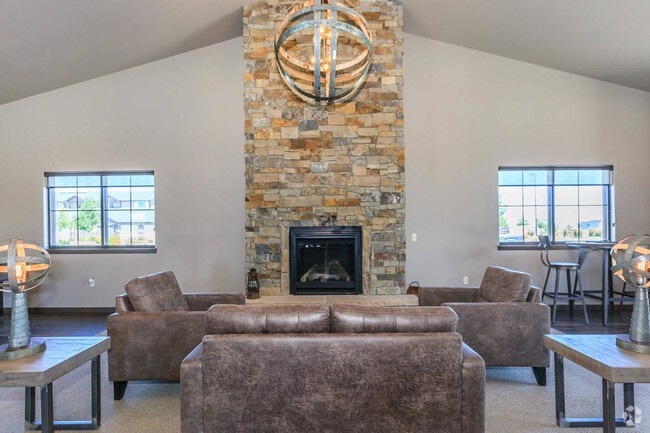 Community Lounge with a Cozy Fireplace